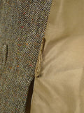 26/0581 vintage 1988 dege & sons savile row bespoke light brown donegal weave 3-piece tweed suit 38 long