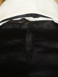 26/0585 vintage 1940s 1950s black barathea wool evening dress shawl waistcoat 39