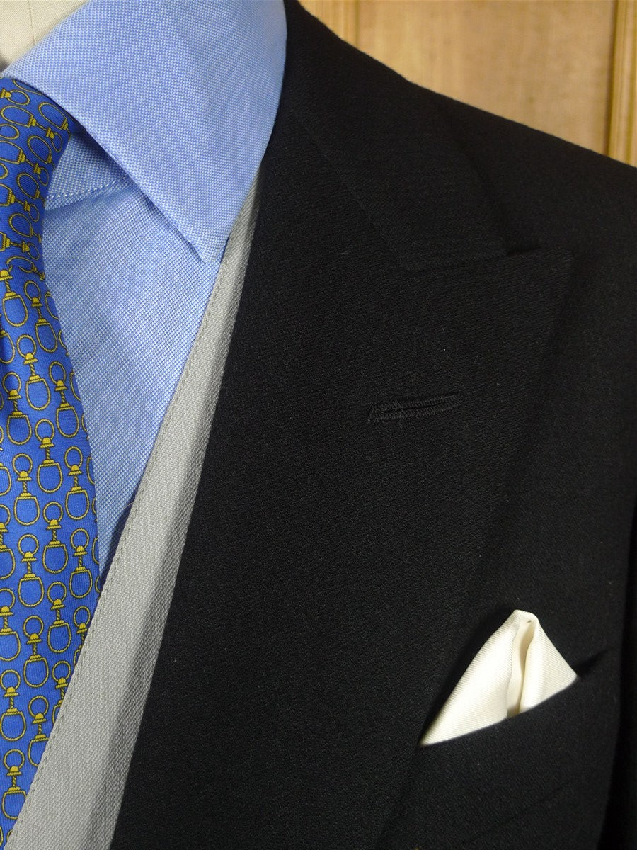 26/0591 immaculate 1986 dege & sons savile row bespoke black wool morning coat for royal ascot / weddings 38 regular to long