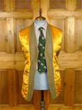 26/0602 near immcaculate bladen supasax green / amber glen check tweed jacket 38 regular to long
