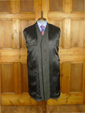 26/0605 immaculate 100% camelhair grey herringbone wool overcoat w/ velvet collar 42 regular