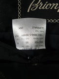 26/0599 vintage brioni canvassed black wool sb peak lapel dinner jacket w/ grosgrain silk facings 39-40 reg