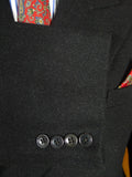 26/0609 fabulous genuine 1940s vintage extra-heavy charcoal grey full-length d/b wool 'king coat' overcoat 40