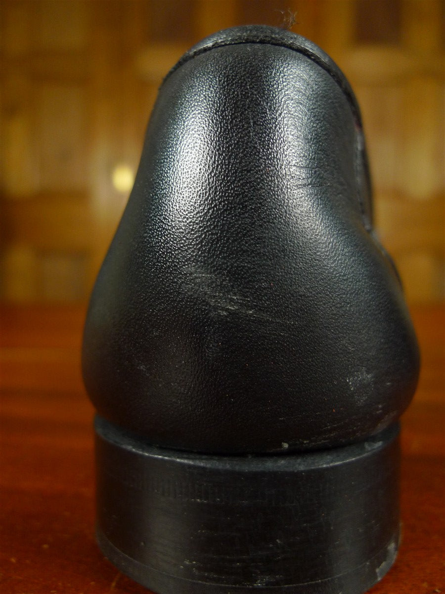 26/0618 john spencer black leather horse-bit loafer uk 9