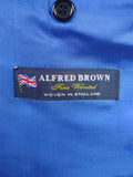26/0626 stanley ley city of london navy blue rope-stripe 3-piece worsted suit 42 regular