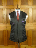 26/0623 ralph lauren purple label black pin-stripe worsted flannel suit 40 regular