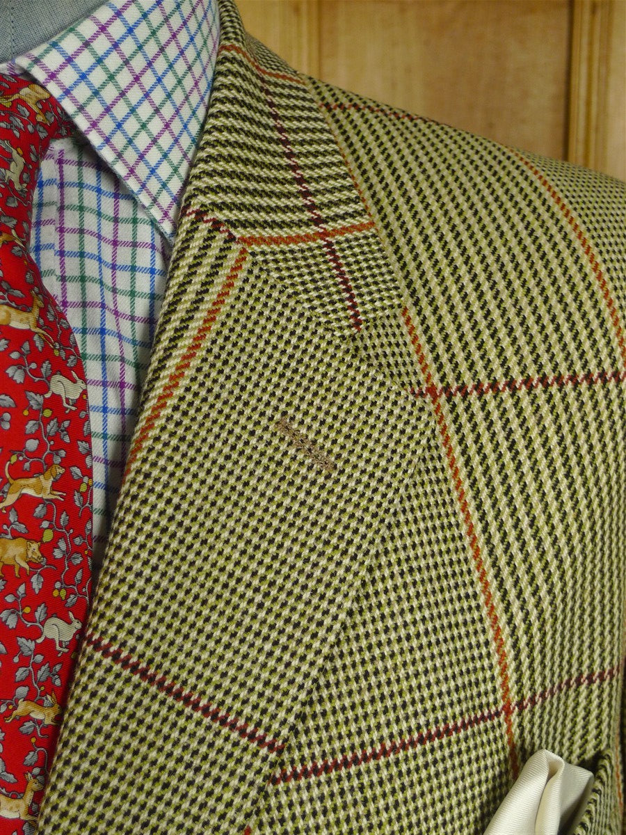 26/0624 immaculate john g hardy heavyweight alsport check tweed jacket 46 long