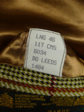 26/0624 immaculate john g hardy heavyweight alsport check tweed jacket 46 long