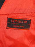 26/0124 vintage 1960s 1970s london boutique d/b velvet evening jacket w/ silk facings & red lining 36-37 regular