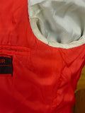 26/0124 vintage 1960s 1970s london boutique d/b velvet evening jacket w/ silk facings & red lining 36-37 regular