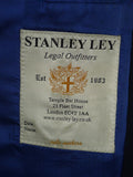 26/0621 stanley ley city of london navy blue birdseye weave wool 3-piece suit 42 regular