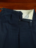 26/0621 stanley ley city of london navy blue birdseye weave wool 3-piece suit 42 regular