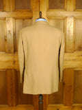 26/0634 madrid 1991 bespoke canvassed tan brown worsted suit 44 regular