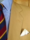 26/0634 madrid 1991 bespoke canvassed tan brown worsted suit 44 regular