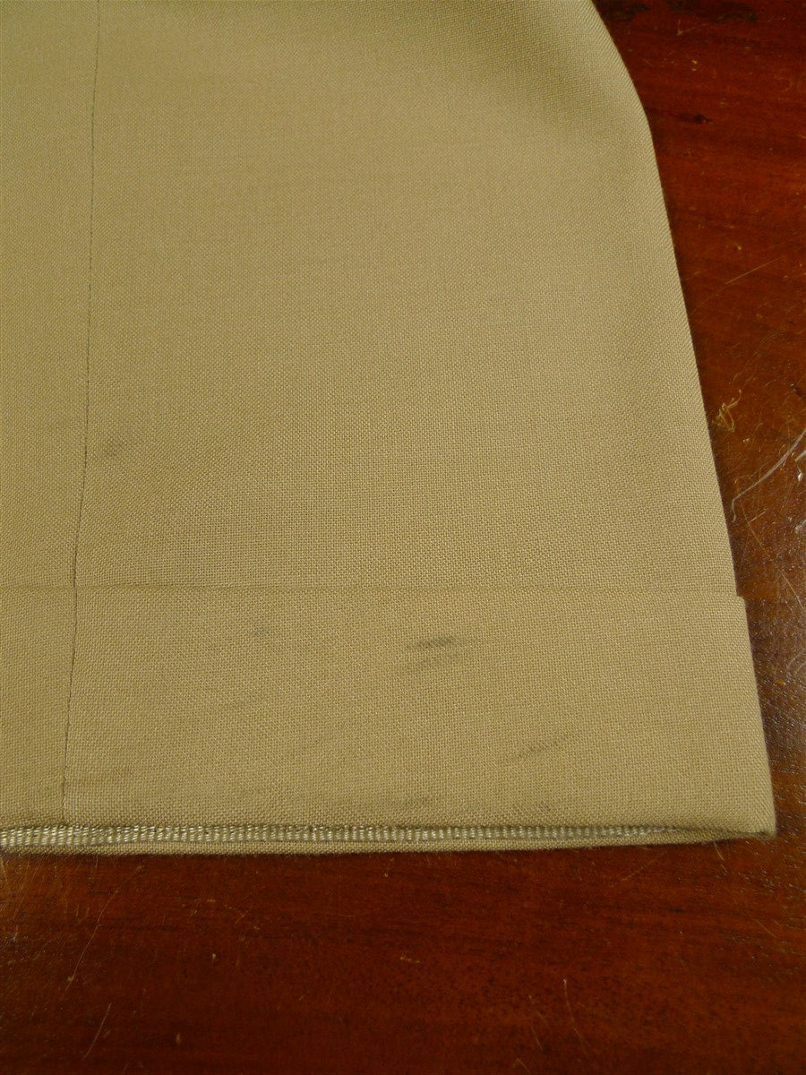 26/0634 madrid 1991 bespoke canvassed tan brown worsted suit 44 regular