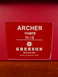 26/0630 new in box grenson archer tan textured leather monk strap shoe (rrp £345) uk 11g