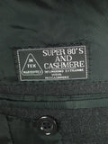 26/0635 madrid 1989 bespoke canvassed 90% merino wool & 10% cashmere grey d/b suit 44-45 regular