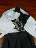 26/0635 madrid 1989 bespoke canvassed 90% merino wool & 10% cashmere grey d/b suit 44-45 regular