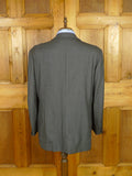 26/0636 immaculate 2002 madrid bespoke canvassed holland & sherry wool grey suit 46 regular