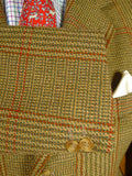 26/0642 vintage p&j haggart of aberfeldy brown glen check heavyweight tweed jacket 42 regular
