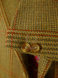 26/0642 vintage p&j haggart of aberfeldy brown glen check heavyweight tweed jacket 42 regular