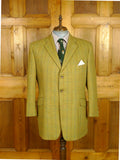 26/0643 immaculate bladen supasax 100% lambswool graph check herringbone tweed jacket 46 regular