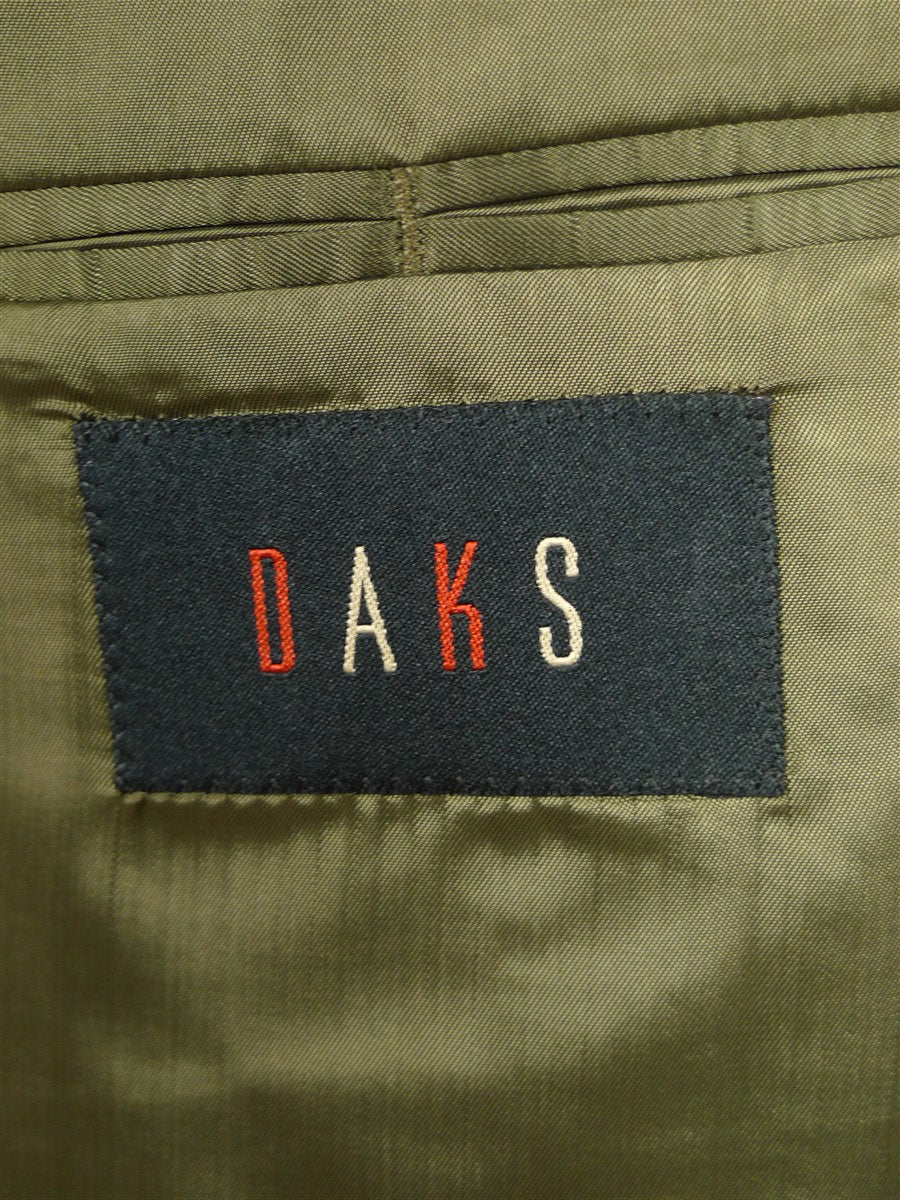 26/0646 beautiful nearly new daks wool & 10% cashmere gun check country sports jacket w/ suede facings 40 regular