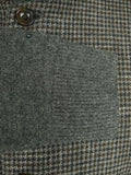 26/0648 immaculate hackett 100% merino wool gun check cardigan xxl