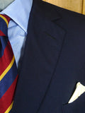 26/0651 kent haste lachter 2015 savile row bespoke navy blue wool & mohair blazer 48 regular