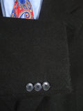 26/0640 heavyweight modern black genuine crombie overcoat 48-50