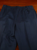 26/0632 madrid 1989 bespoke canvassed navy blue twill weave d/b 90% merino & 10% cashmere suit 43-44 regular