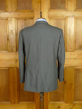26/0633 madrid 1991 bespoke canvassed grey pin-stripe wool & mohair suit w/ 2 pair trs 45 regular