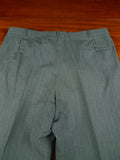 26/0633 madrid 1991 bespoke canvassed grey pin-stripe wool & mohair suit w/ 2 pair trs 45 regular
