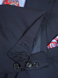 26/0639 immaculate 2002 madrid bespoke canvassed holland & sherry wool navy blue suit 46 regular