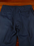 26/0639 immaculate 2002 madrid bespoke canvassed holland & sherry wool navy blue suit 46 regular