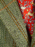 26/0647 near immaculate bladen supasax green wp check tweed jacket 42 regular
