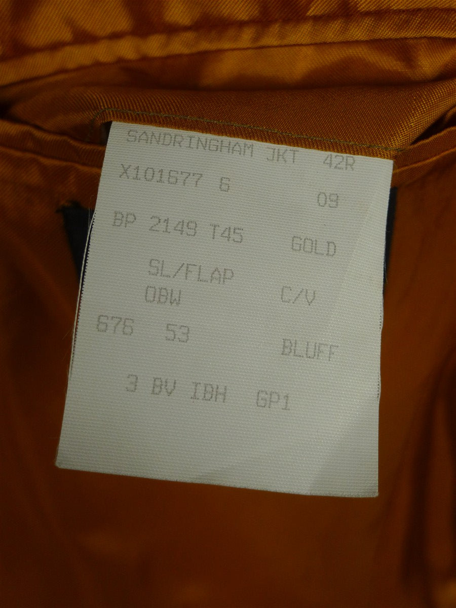 26/0647 near immaculate bladen supasax green wp check tweed jacket 42 regular