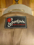 26/0652 wonderful genuine 1950s 1960s vintage british warm style overcoat w/ original leather buttons 42 regular