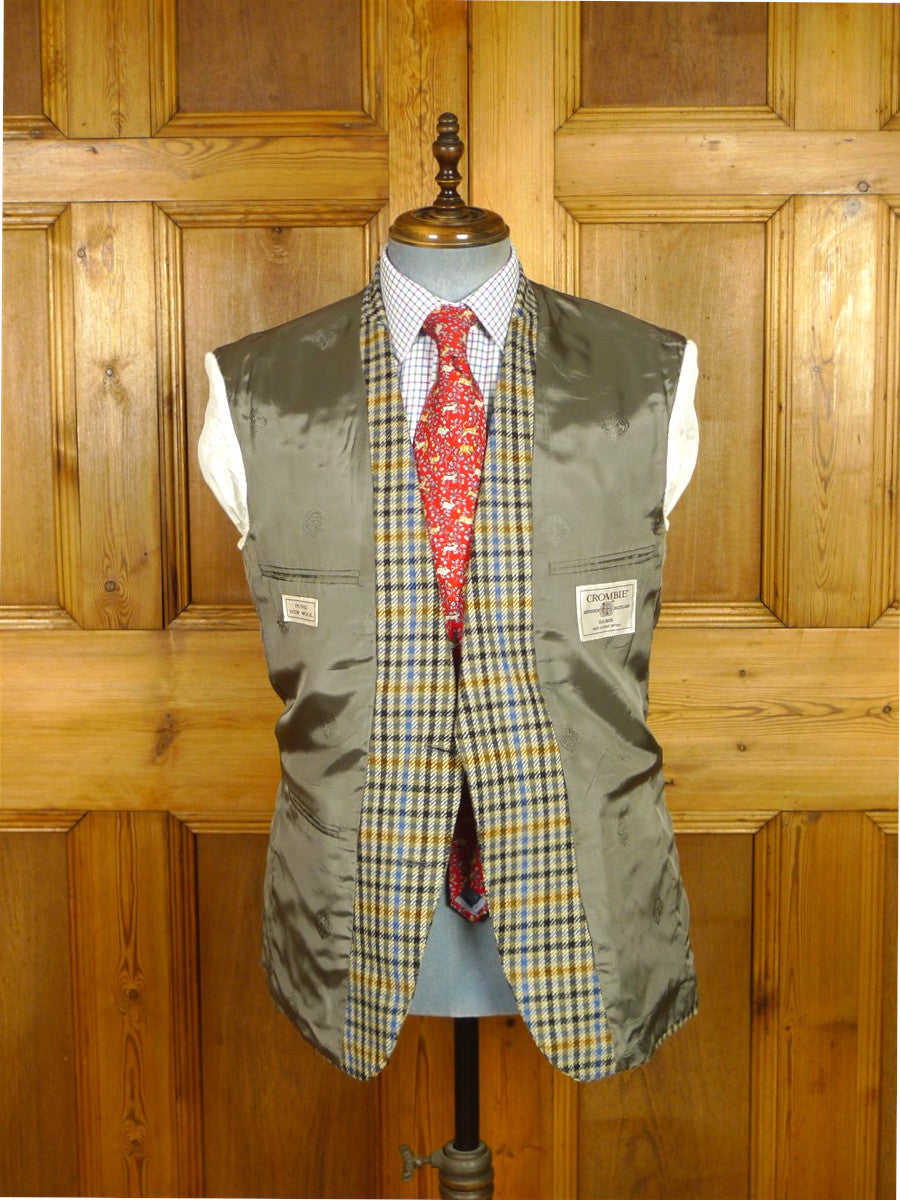 26/0654 near immaculate crombie houndstooth check wool sports jacket blazer 40 regular