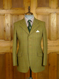 26/0657 vintage british heavyweight glen check tweed country suit 38 regular