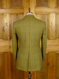 26/0657 vintage british heavyweight glen check tweed country suit 38 regular