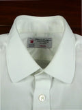 26/0681 turnbull & asser cotton white long sleeve double cuff shirt 15"
