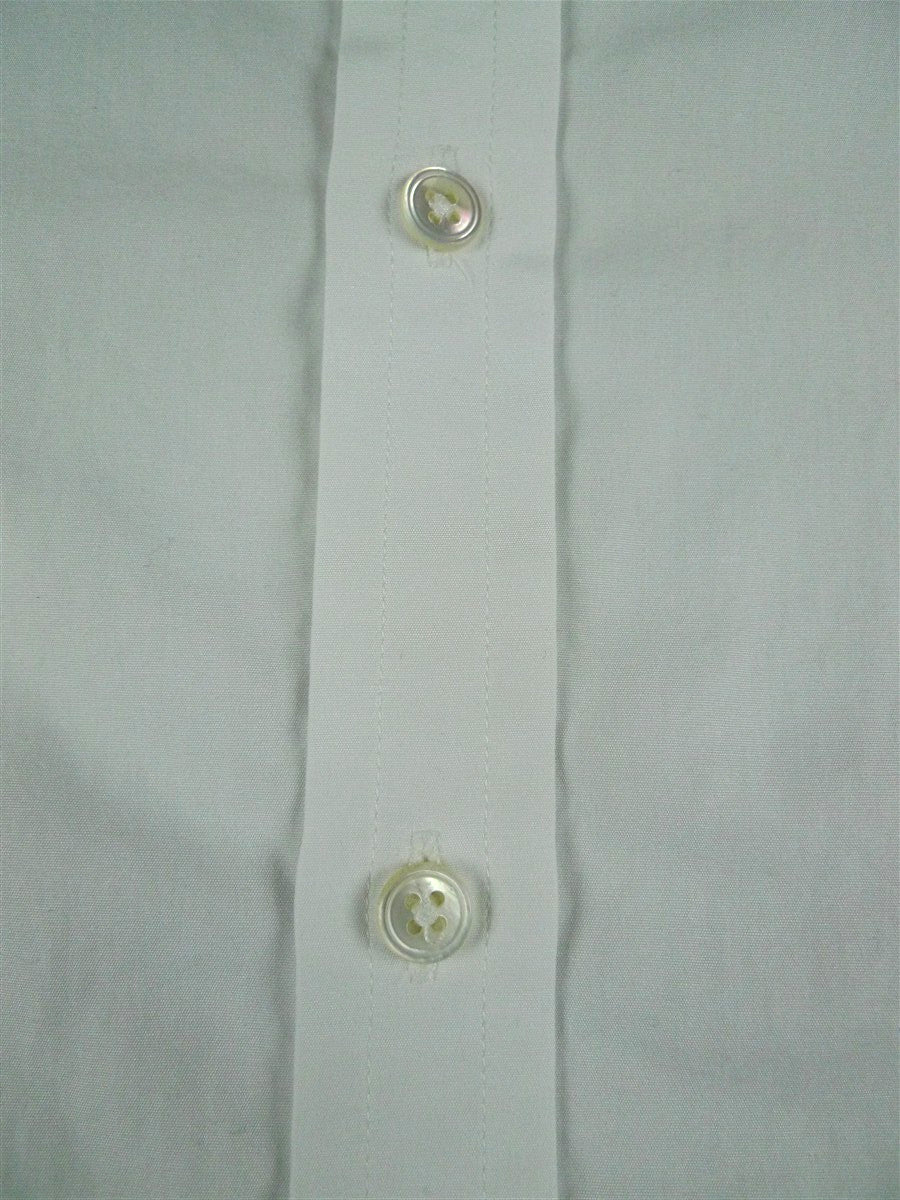 26/0681 turnbull & asser cotton white long sleeve double cuff shirt 15"