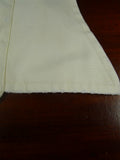 26/0672 turnbull & asser cotton cream long sleeve double cuff shirt 15"