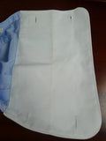 26/0676 gieves & hawkes cotton blue/white long sleeve double cuff shirt 14.5"