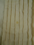 26/0684 vintage turnbull & asser silk ivory pleated double cuff dress shirt 16.5"