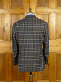 26/0655 immaculate nearly new daks grey / lilac glen check wool sports jacket blazer 40 regular