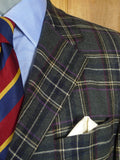 26/0655 immaculate nearly new daks grey / lilac glen check wool sports jacket blazer 40 regular