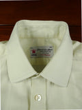 26/0680 turnbull & asser cotton cream long sleeve single cuff shirt 14.5"