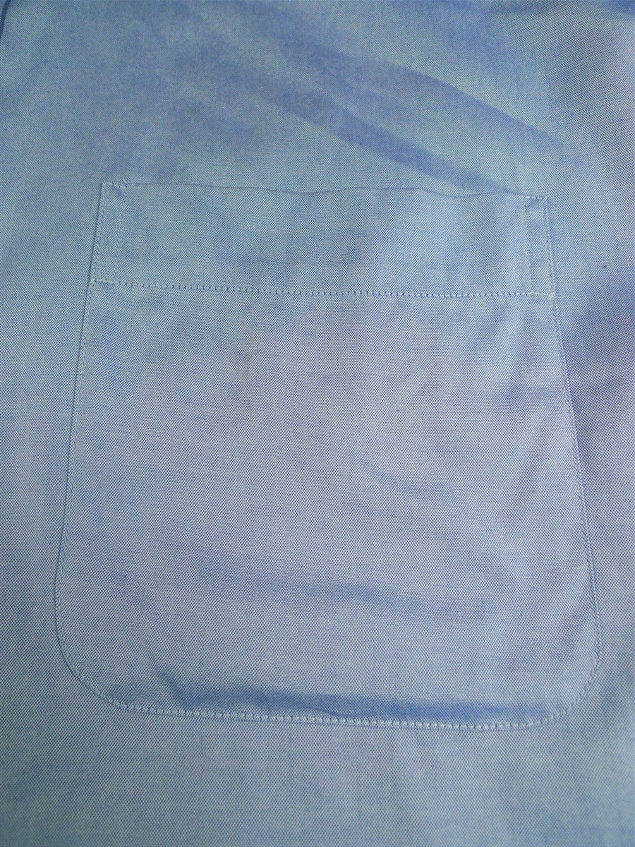 26/0671 immaculate harvey & hudson cotton blue short sleeve shirt 18"